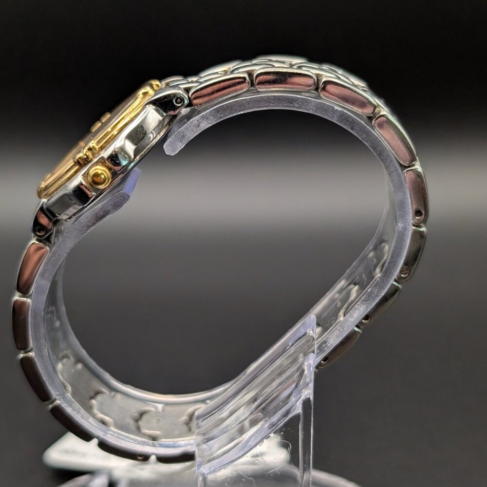 Vintage Seiko V782-6E6) Two Tone Ladies Watch 6.5" Band - Picture 5 of 6